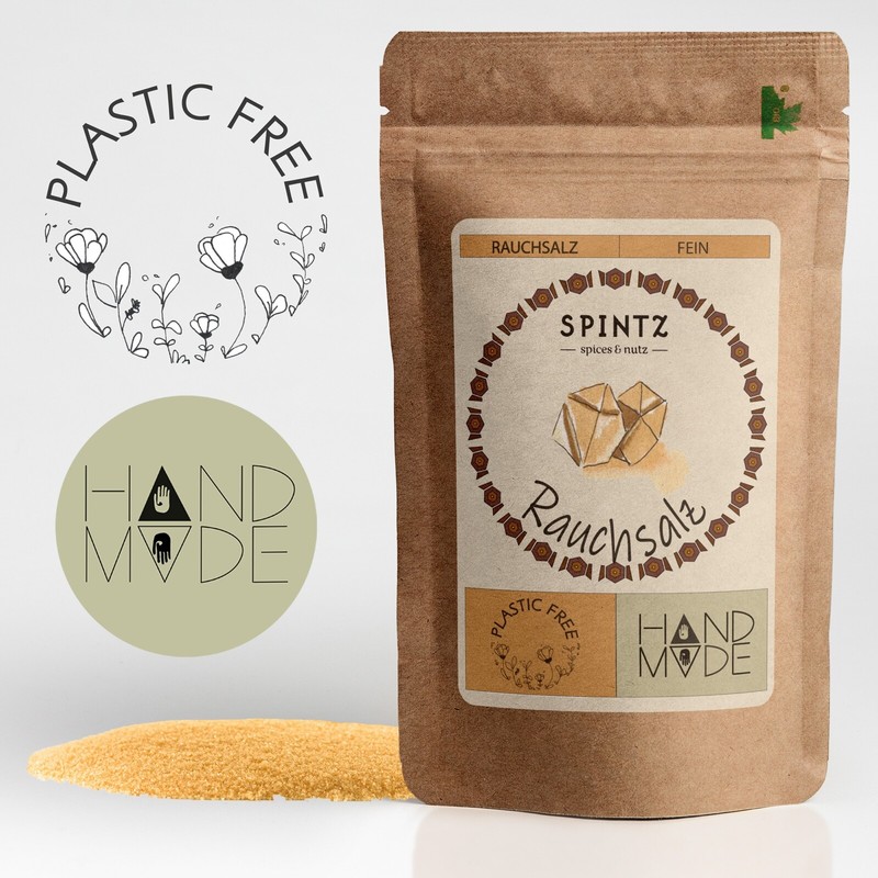 500g Rauchsalz Hickory Smoked Salt WÃ¼Rz Salz  GerÃ¤Uchertes Salz RÃ¤Uchersalz