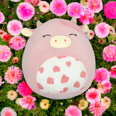 Squishmallow 16  Clay the Pink Cow Spotted Belly Exclusive 2023