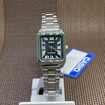Casio LTP-V007D-1B Black Analog Quartz Stainless Steel Band Classic Ladies Watch