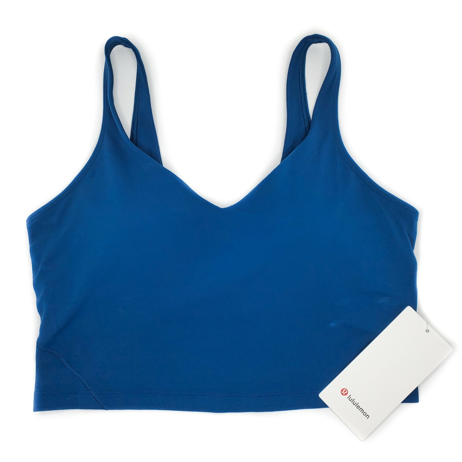 【lululemon】ロゴ☆Align Tank ☆パット付きトップス Wordmark Lululemon Align Tank Top Cropped Nulu Size 8 A/B Cup