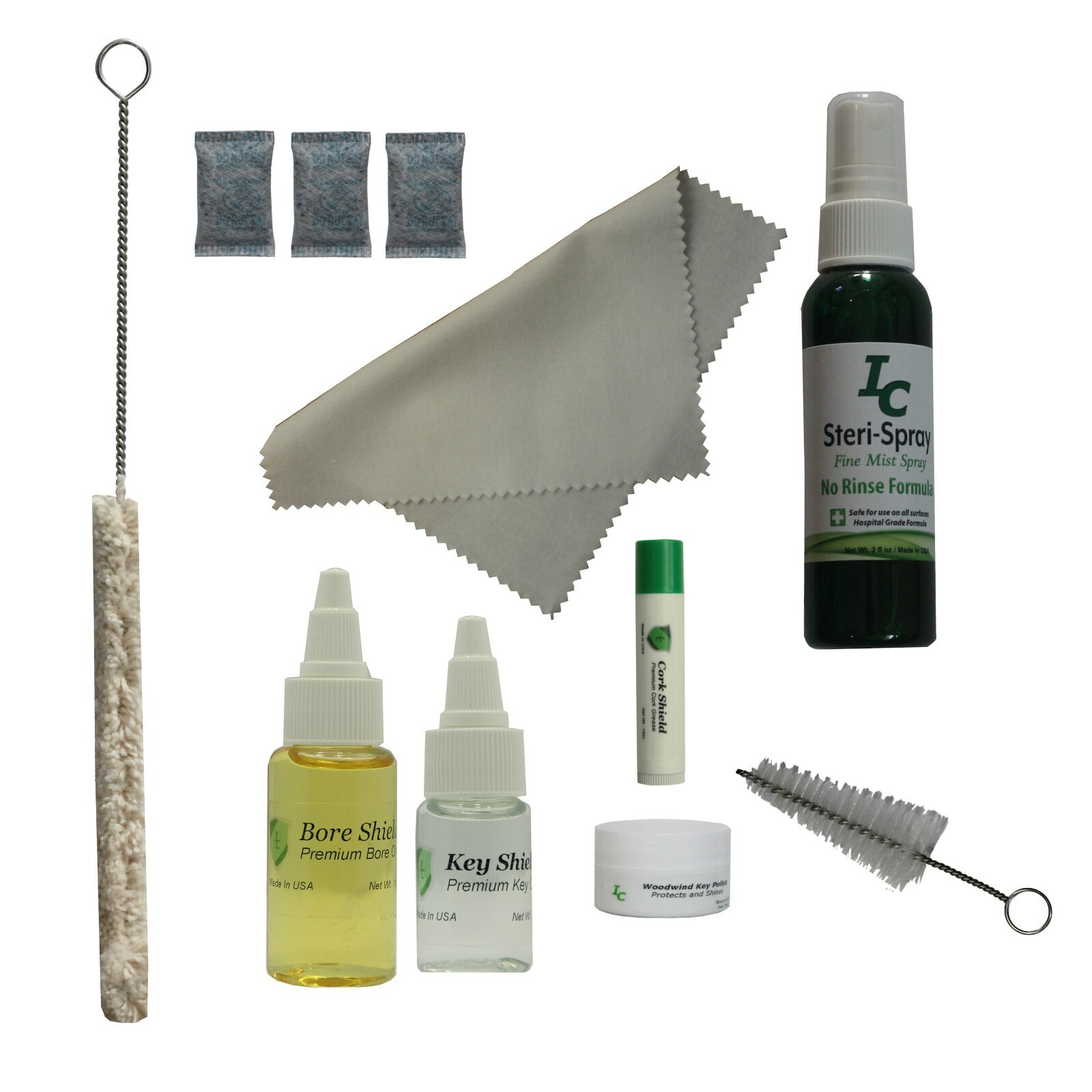 Deluxe Care Kit, Bore Oil, Key Oil, Swab, Mouthpiece Brush, M