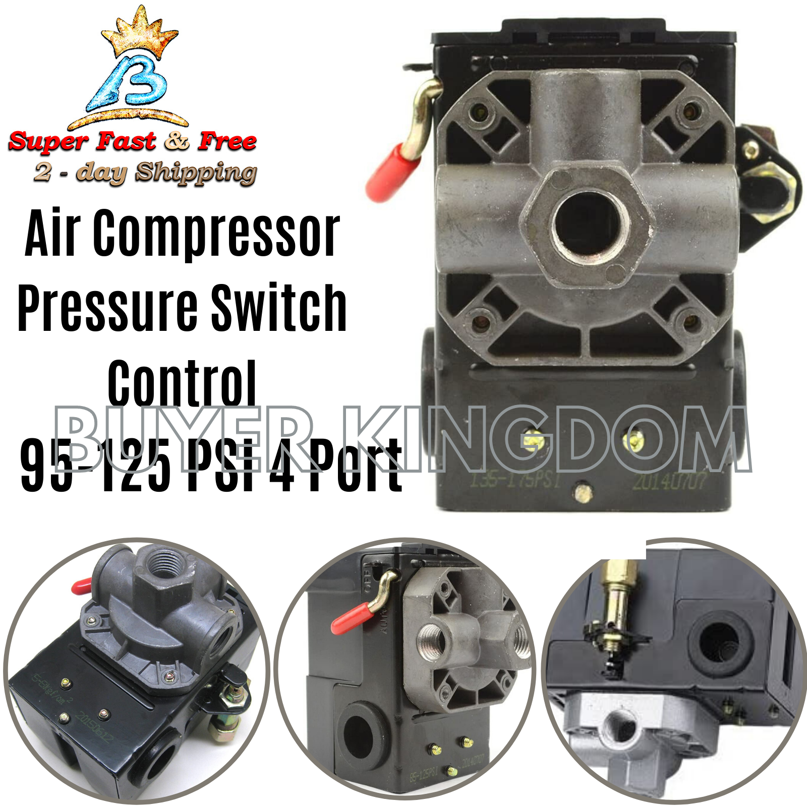 Pressure Switch Universal Replacement 150 PSI Max Pressure F