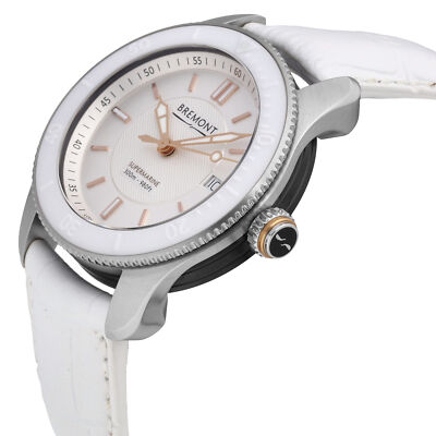 Pre-owned Bremont S300 Vigo 40mm Stainless Steel White Dial Auto Men's Watch S300-vigo-r-s
