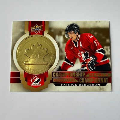 2021 Upper Deck Tim Hortons Team Canada #M-1 Patrice Bergeon Championship Medals