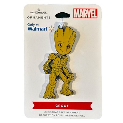 Hallmark Marvel Groot Christmas Ornament Flat Metal 3