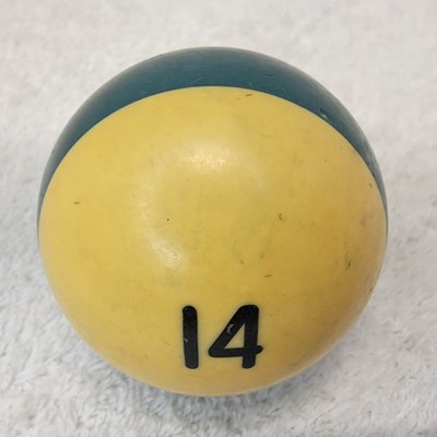VTG Replacement Billiard Pool Ball 2 1/4'' Diameter Number 14 STRIPED GREEN