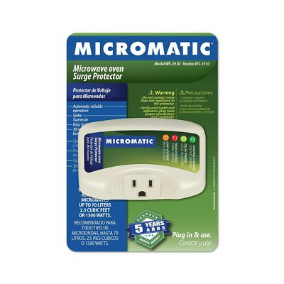 Micromatic WS-2910 Electronic Surge Protector for Microwave Oven