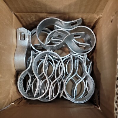 (25pc) Master Halco 1-7/8in 010303 Brace Band Box Chain link Fence Parts NEW NIB