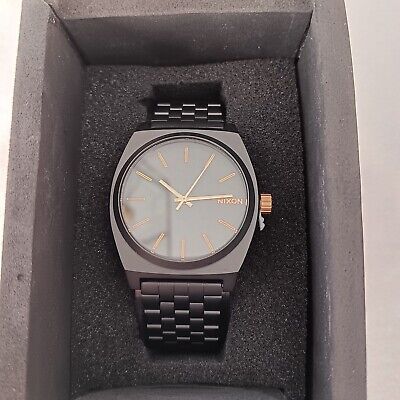 Nixon Time Teller Stainless Steel Black Unisex Watch A045-1041 New