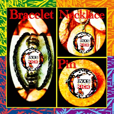 INXS SUICIDE BLONDE    SET OF THREE SPECIAL   BRACELET+NECKLACE+PIN