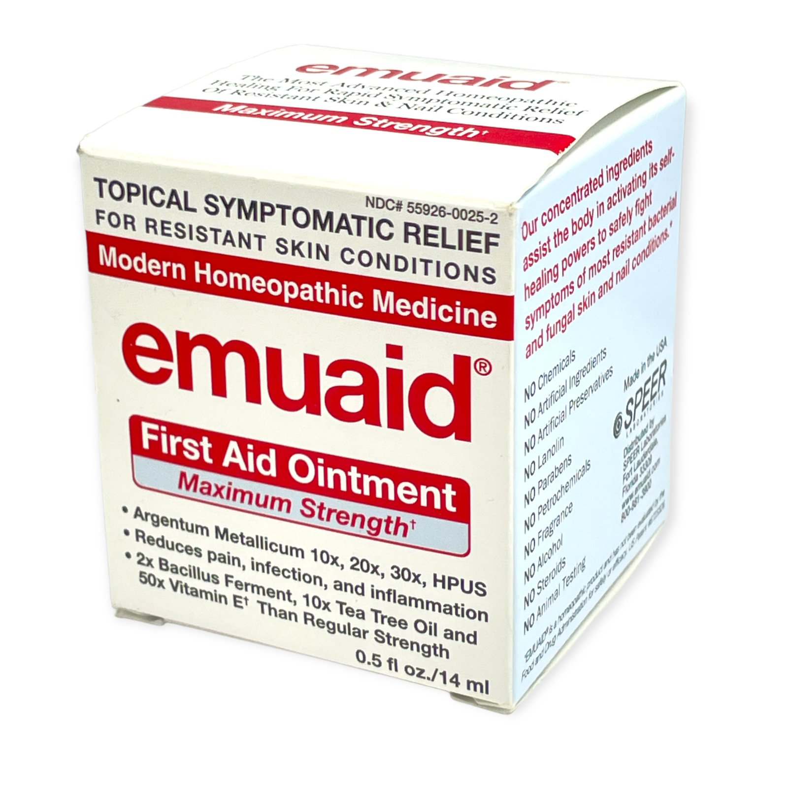 Emuaid First Aid Ointment Maximum Strength 0.5fl.oz./14ml New In Box 