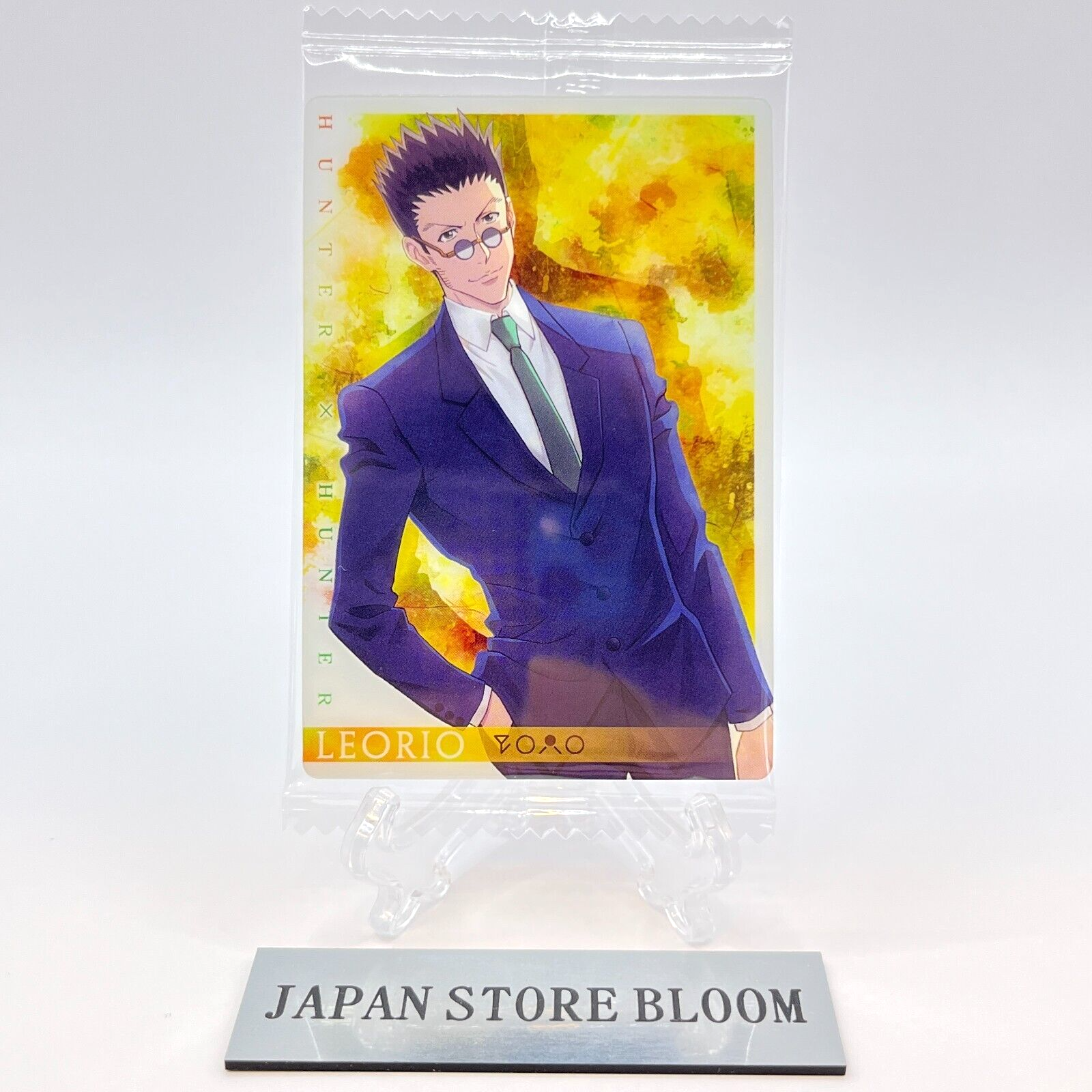 ハンターハンターカード Hunter x hunter promo card Leorio animate BANDAI Japanese F