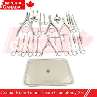 26Pcs Cranial Brain Tumor Neuro Craniotomy Set Basic Neurosurgery Spinal DS-1667