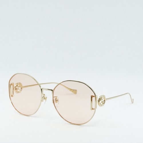 Pre-owned Gucci Gg1206sa 004 Gold/pink 63-18-140 Sunglasses Authentic