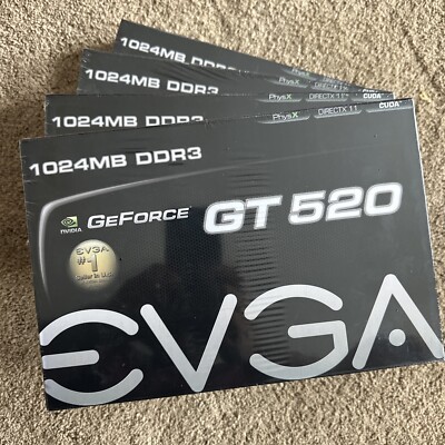NEW EVGA NVIDIA GeForce GT 520 01G-P3-1526-KR) 1 GB DDR3 Video Graphics Card GPU