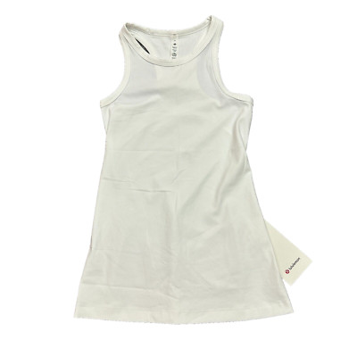 New Lululemon Size 4 Align Hip Length Racerback Tank WHT White