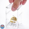Foboull Championship Ring Display Case, Acrylic Display Box and Holder for Super Bowl, Championship, and Baseball Rings, for Collectors and Enthusiasts, 1pc