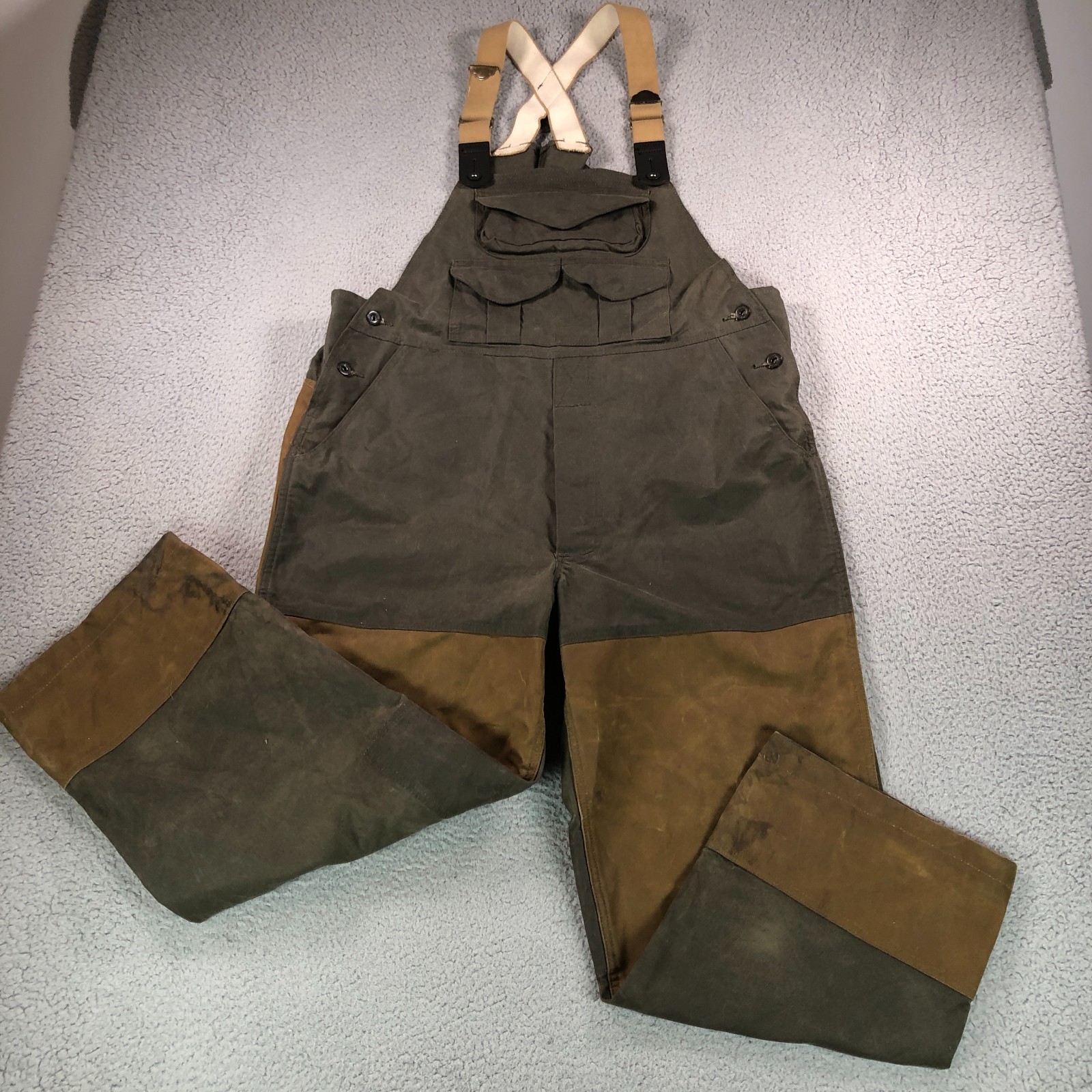 USA製　FILSON Double Tin Bibs オーバーオール Tin Cloth Double Hunting Bibs with Zipper | Filson