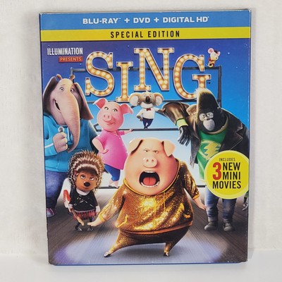 Sing Special Edition (Blu-ray/DVD/Digital, 2016) - Family Animation Movie