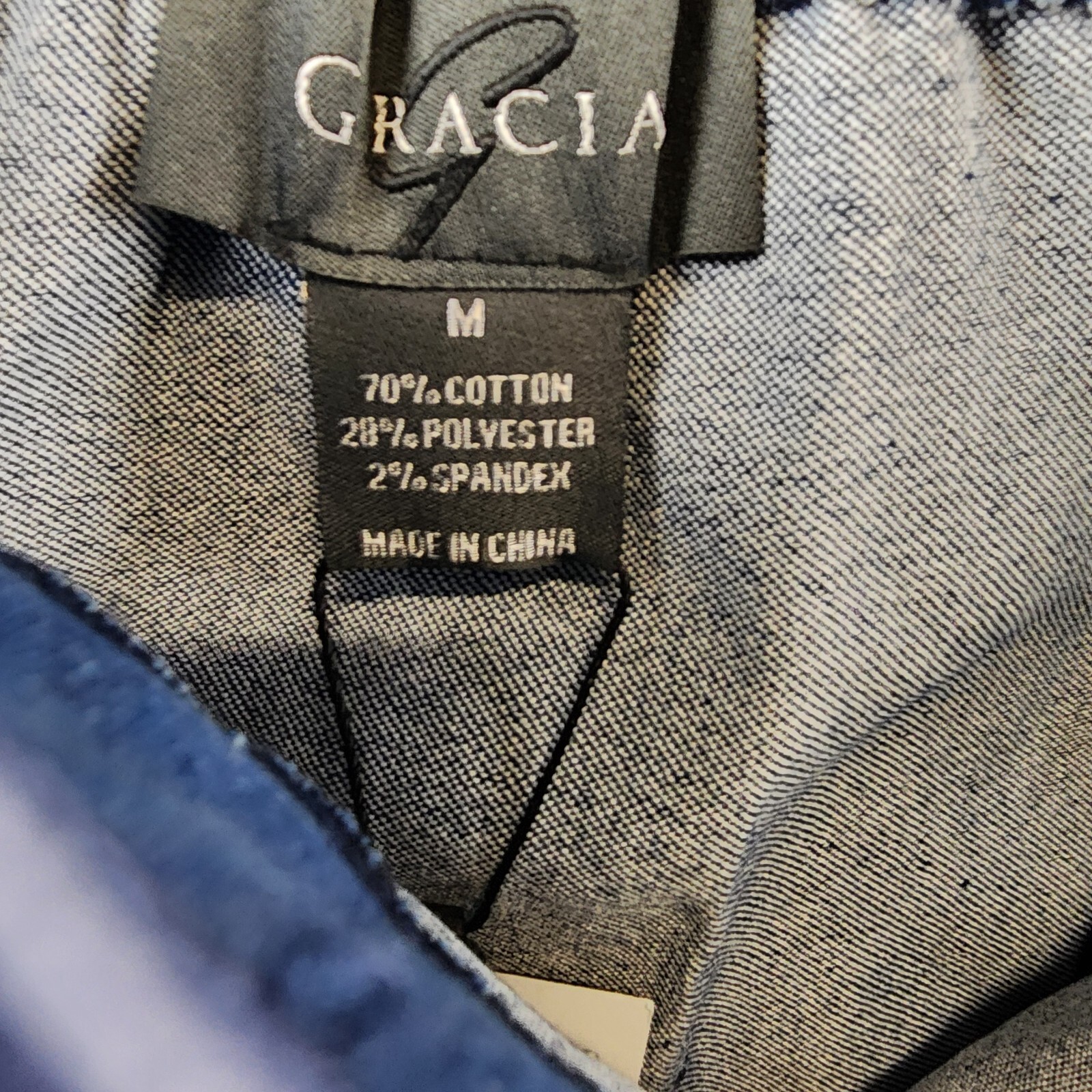 Gracia Criss Cross String Mini Dress Women's M Denim Sleeveless Side Zip Closure - Picture 9 of 14