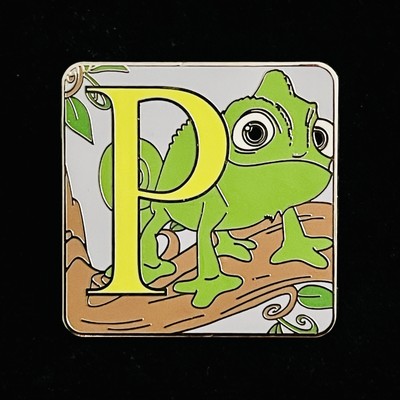 Pascal Character Alphabet Letter P  Tangled Rapunzel Sidekick Mystery Disney Pin