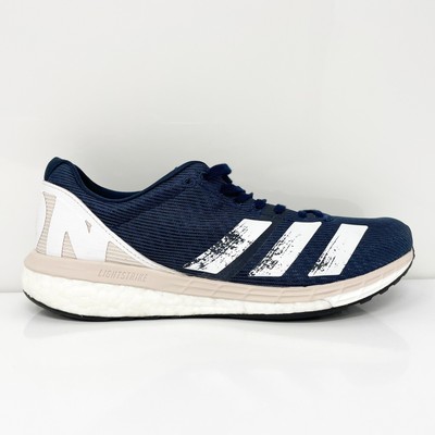 

Adidas женские Adizero Boston 8 EH3134 синие кроссовки кроссовки размер 7.5, Синий, Adizero Boston 8