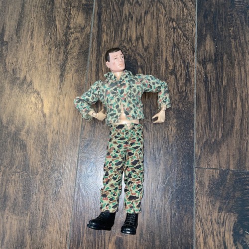 GI Joe Doll Brown Hair Eyes Hasbro 1964 Action Figure Face Scar 12