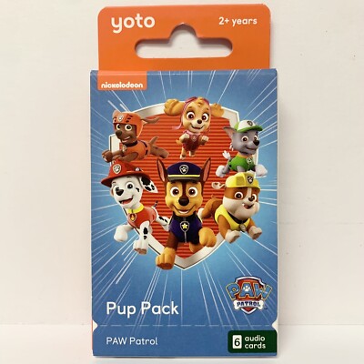 Yoto PAW Patrol: Pup Pack   6 Kids Audio Cards All-in-1 Audio Player NEW SEALED