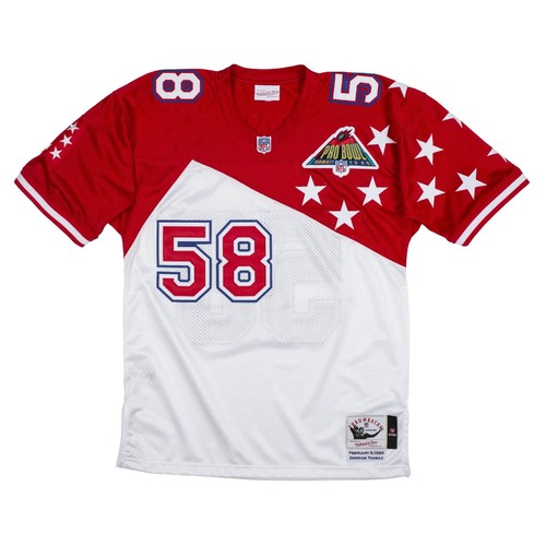 

АУТЕНТИЧНАЯ ФУТБОЛКА NFL MITCHELL - NESS AFC 94 DERRICK THOMAS, White/red