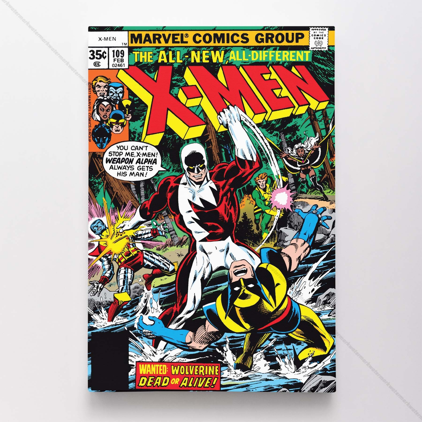 Uncanny X-Men Poster Canvas Vol 1 #109 Xmen Marvel Comic Book Art Print