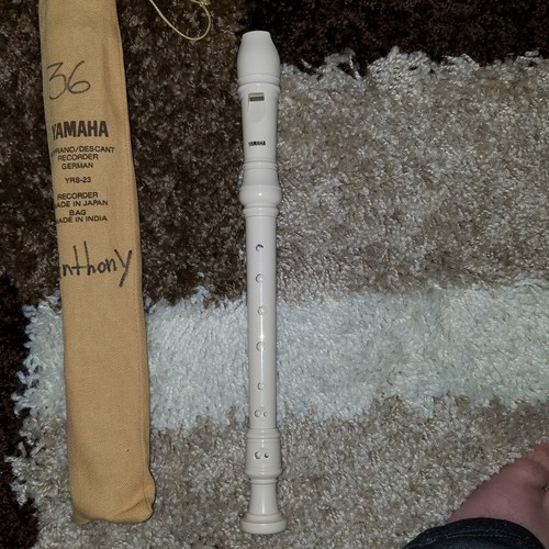 Yamaha Soprano Recorder German Fingering YRS-23Y Plastic for Beginners with Case