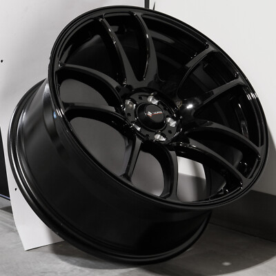 18x8.5 Black Wheels Vors TR4 5x114.3 35 (Set of 4)  73.1