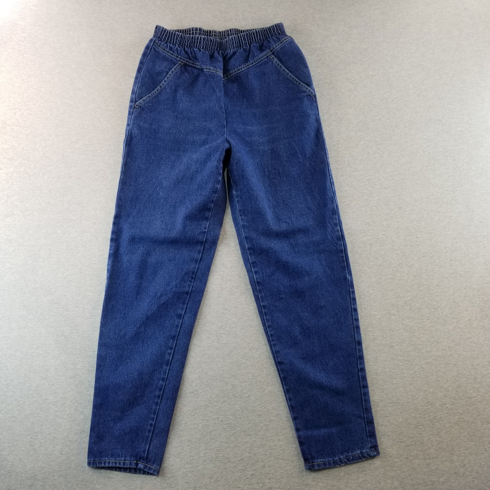 Pizzazz Jeans Women's Sz 10 Pull On Dark Wash Grannycore Normcore Nice Quality