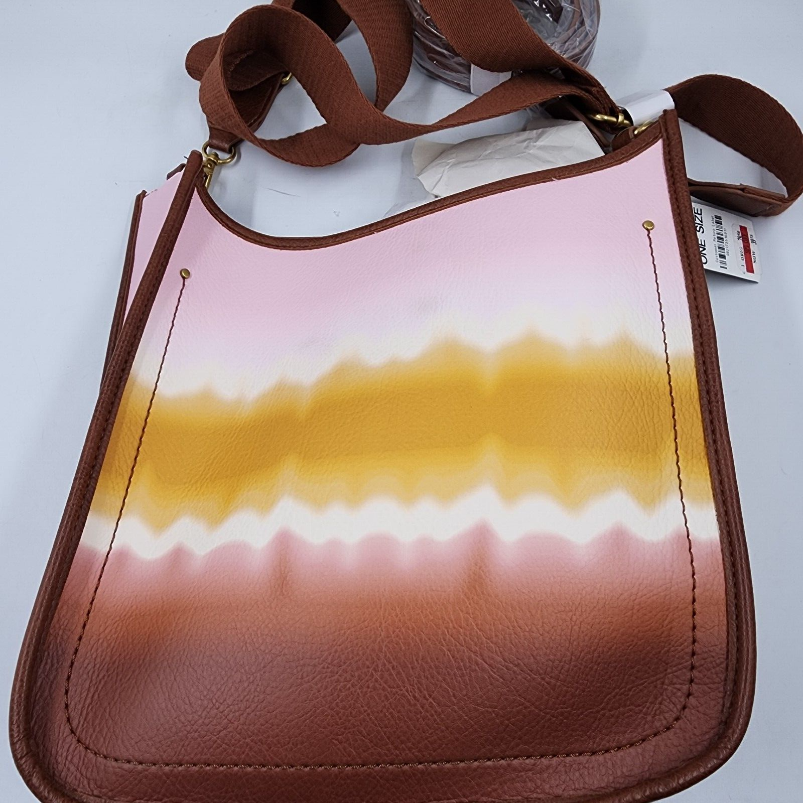 Style & Co Whipstitch Medium Crossbody Bag Women's One Size Dye Block Magnetic - Picture 13 of 19