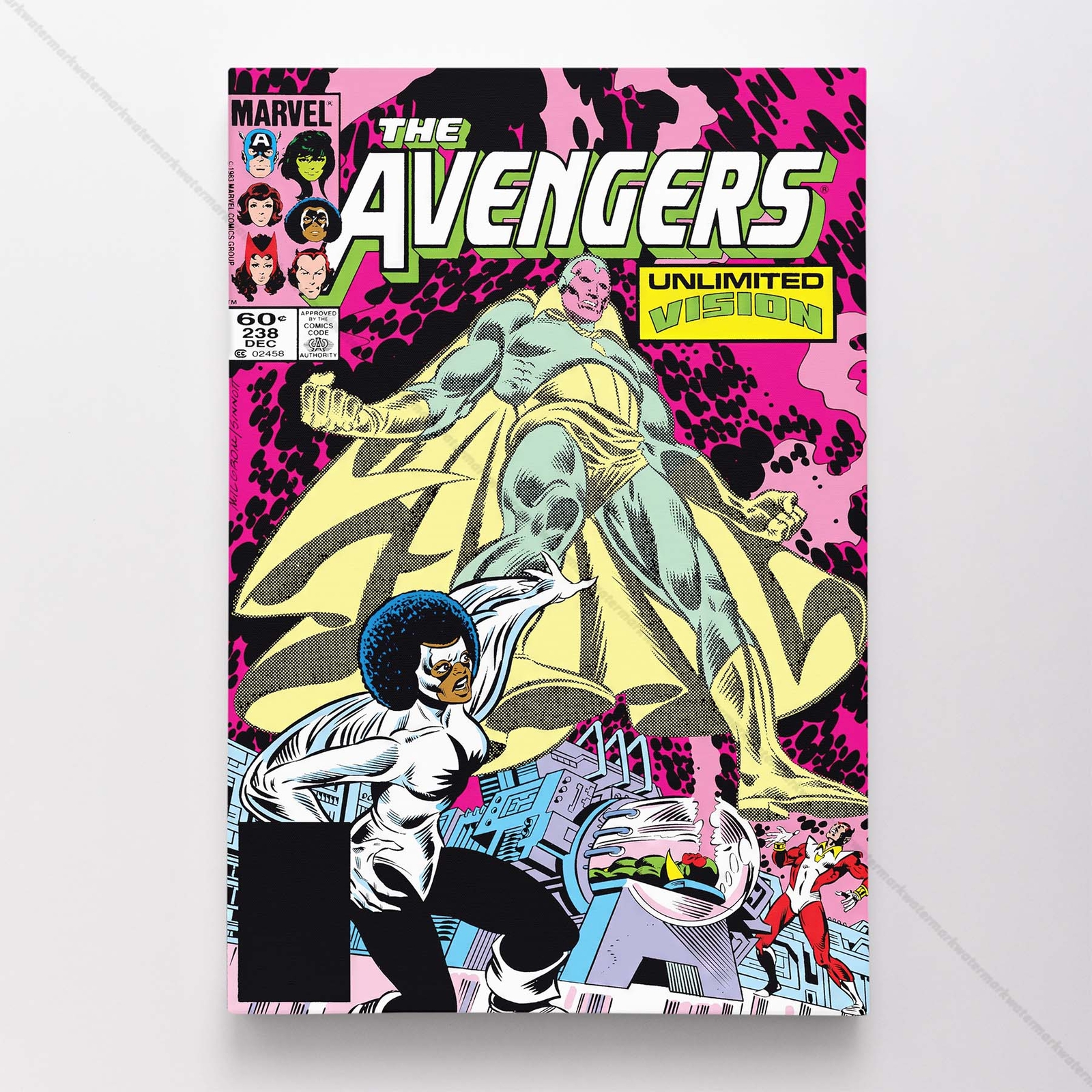 Avengers #238 Poster Canvas Mightiest Heroes Marvel Comic Book Art Print