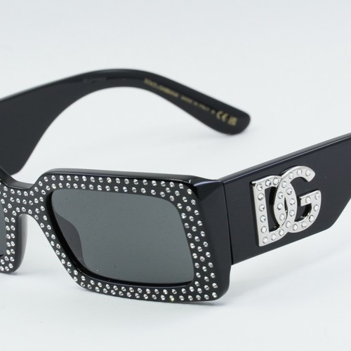 Pre-owned Dolce & Gabbana Dg4447b 501/87 Black/dark Grey 53-20-140 Sunglasses In Gray