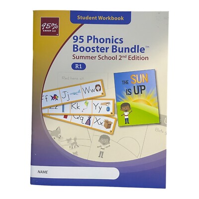 95 Phonics Booster Bundle Summer School 2nd Rising 1st Grade Student Workbook