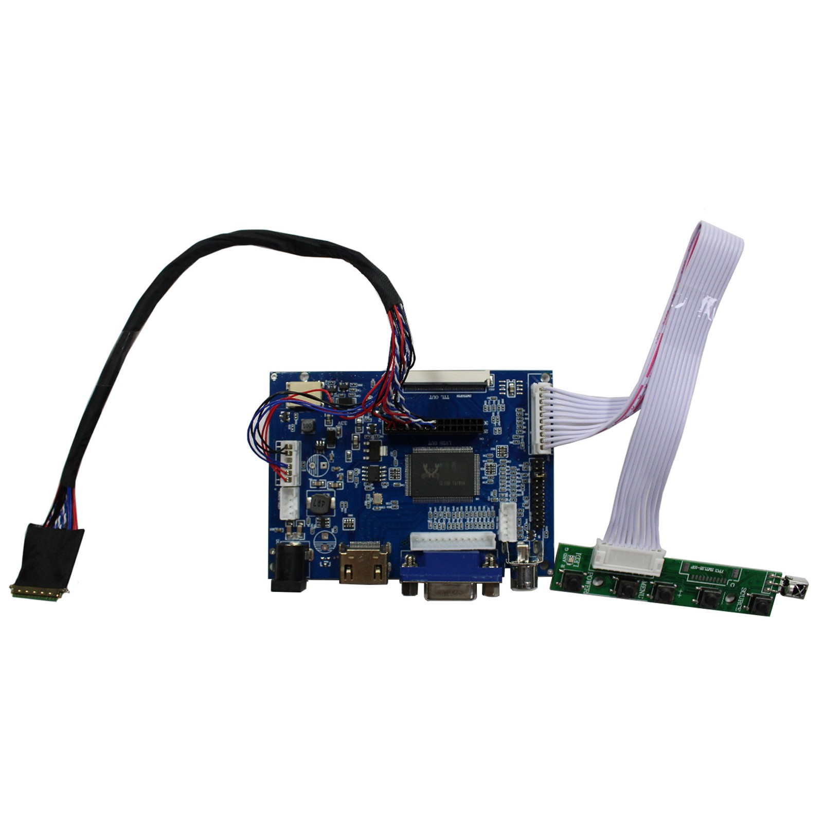 RTD2660H VGA AV LCD Controller Board For 40Pin LVDS 1366x768 LCD