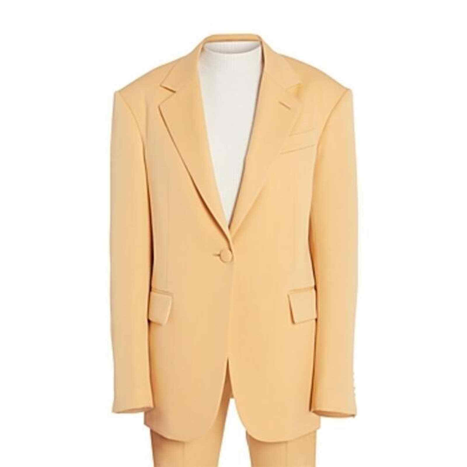 

Женский шерстяной пиджак Lanvin, абрикосовый, размер, Бежевый