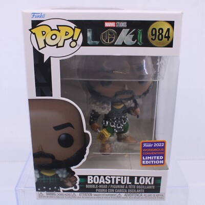 G5 Funko Pop Marvel Wondercon Exclusive BOASTFUL LOKI Thor Vinyl Figure 984
