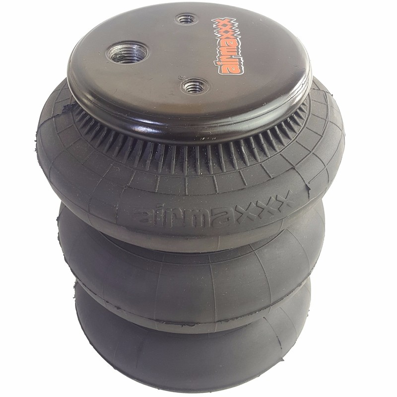 four triple bellow 2600 air bag 1//2/"npt single port ride springs bags suspension