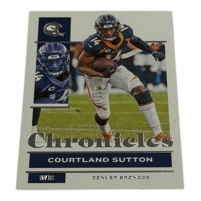 2021 Panini Chronicles Football Courtland Sutton No 30 Denver Broncos WR Card