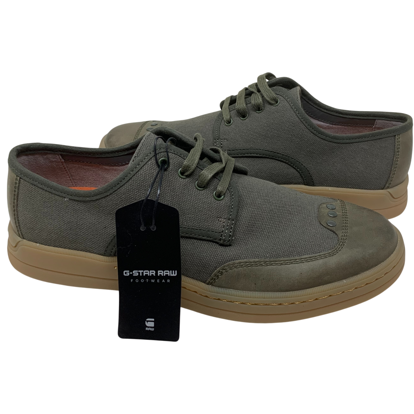 NEW G-Star Raw Guardian Fashion Sneakers Army Green Combat EU Sz 41 US 9 NWT - Picture 1 of 13