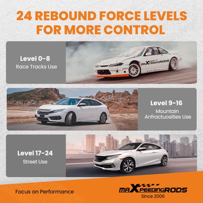 MaXpeedingrods 24 Way Adjustable Coilovers Suspension For Honda Civic EK 1996-00