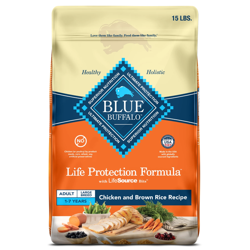 Life Protection Formula Large Breed Dry Dog Food, Chicken & Rice, 15-Lb. Bag