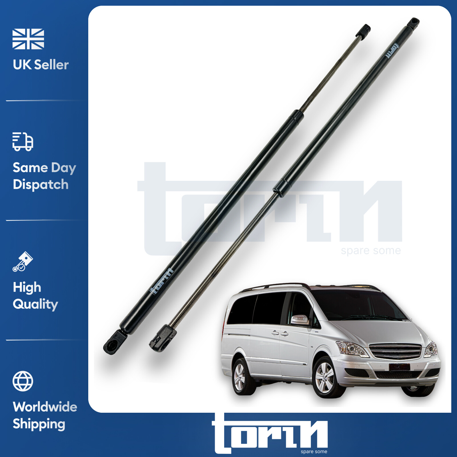 2X Rear Tailgate Boot Gas Struts For Mercedes Viano Vito Mixto W639 6399800164