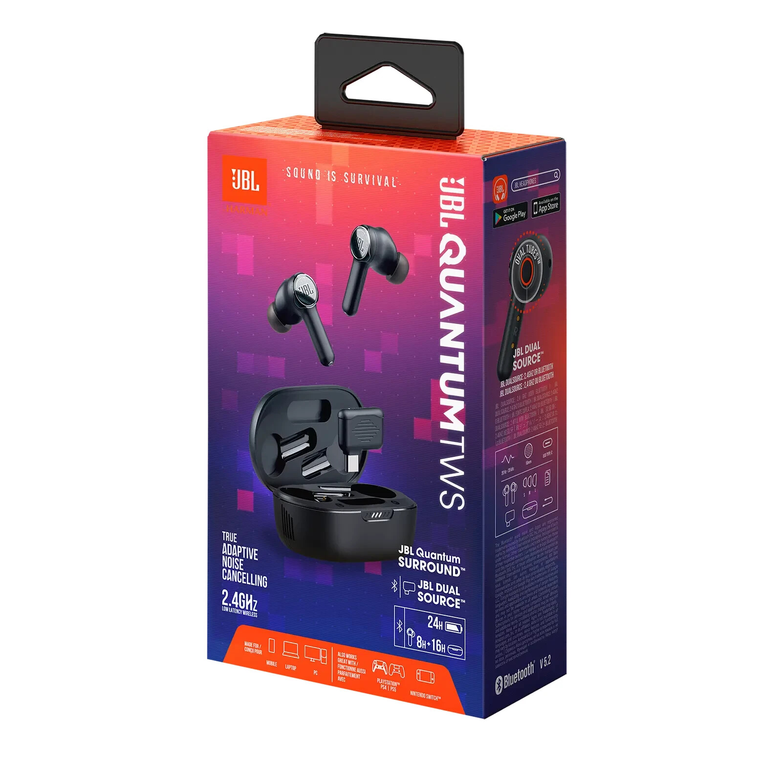 新品未開封 JBL Quantum TWS BLKワイヤレスイヤフォン Amazon.co.jp: JBL QUANTUM TWS ゲーミングイヤホン/IPX4防水