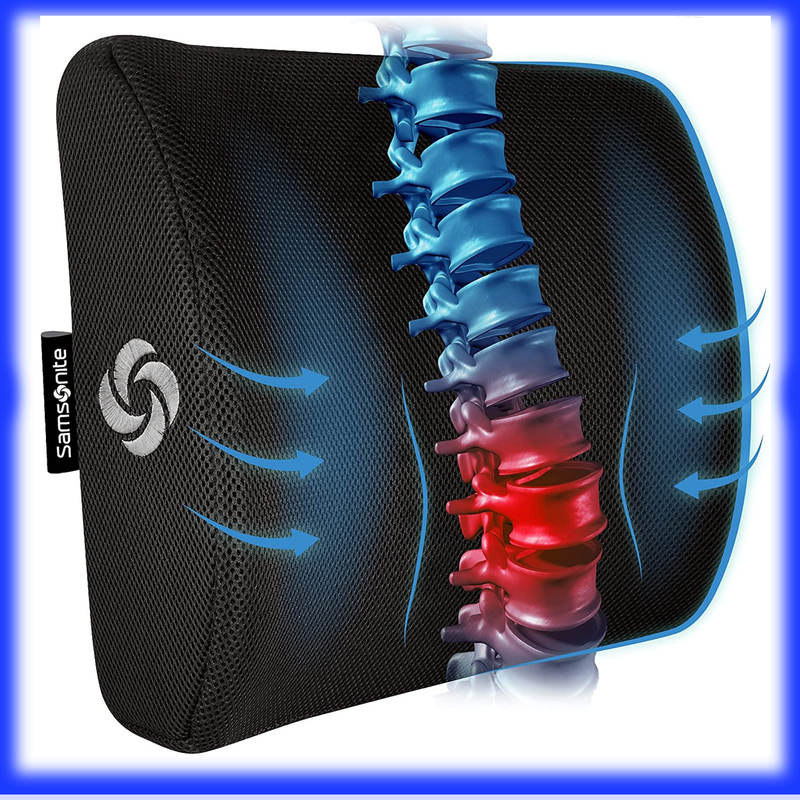 Lower Back Lumbar Support Pillow Cushion Memory Foam Car Sea