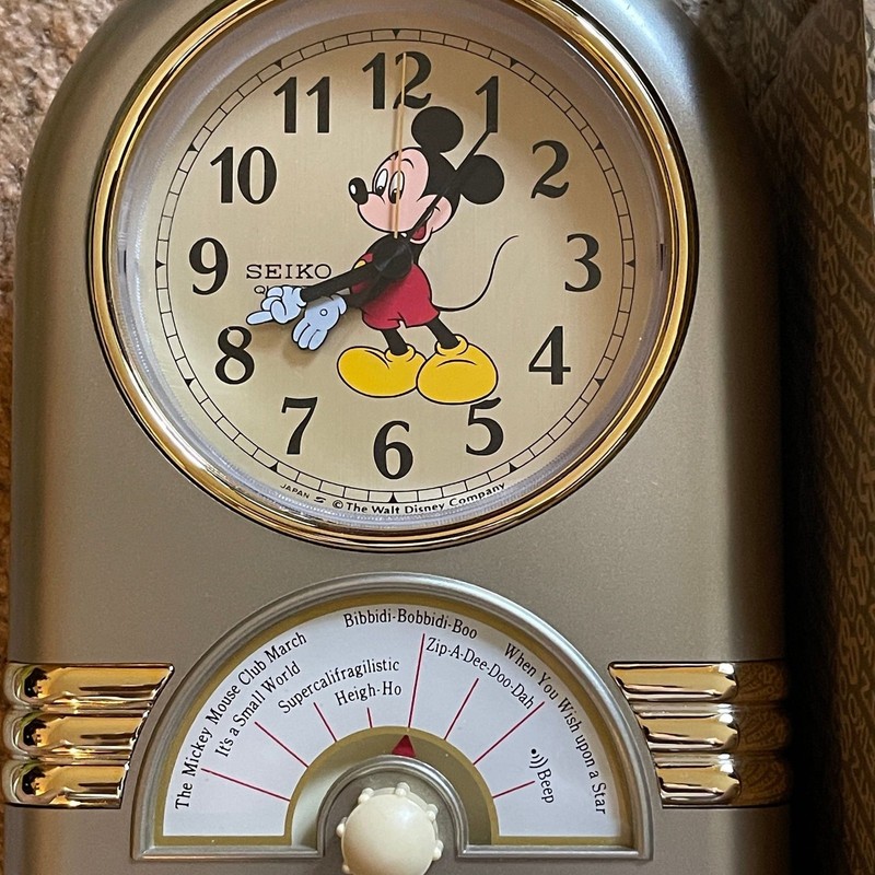 Vintage Seiko Disney Mickey Mouse Musical Alarm Clock - Selection
