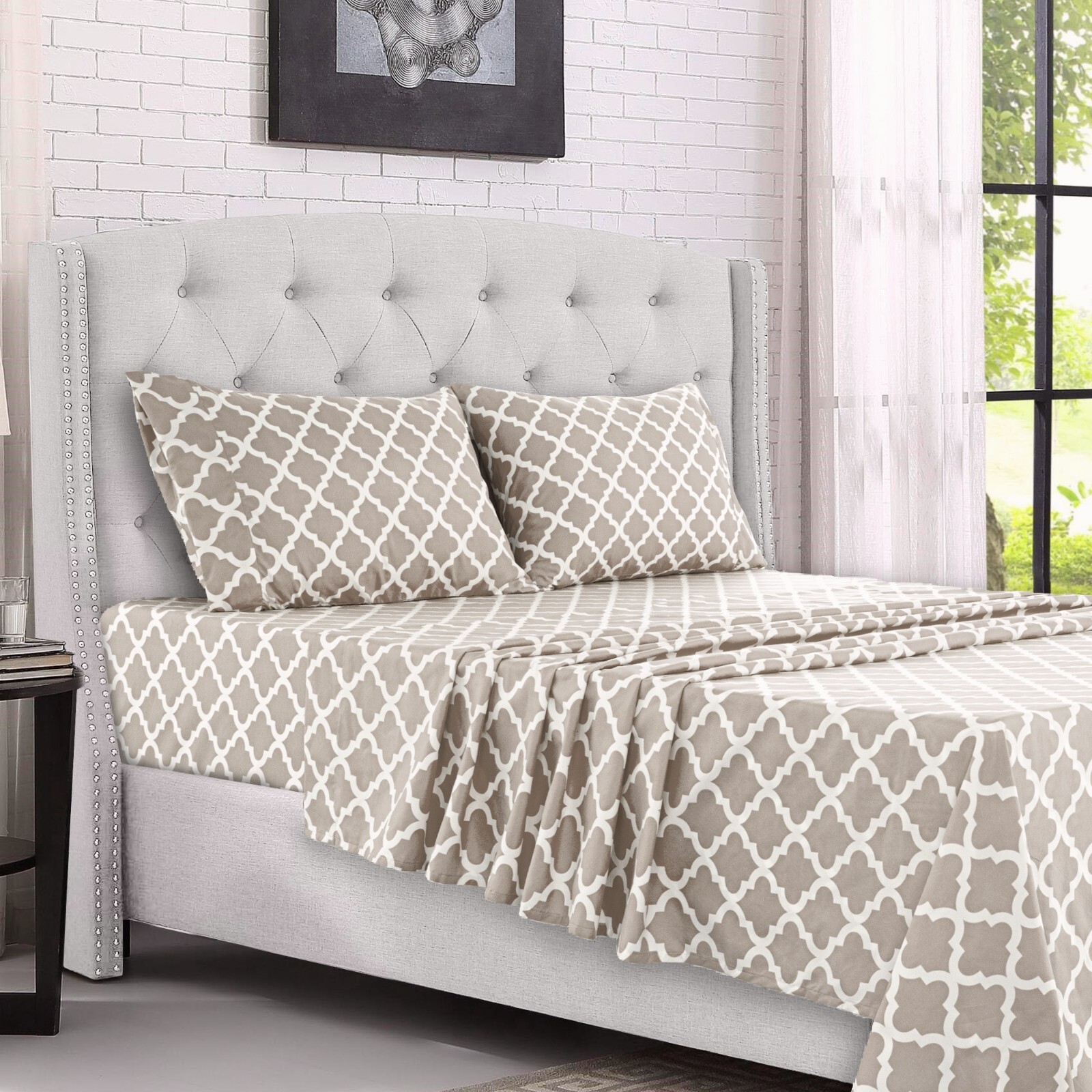 Deep Pocket 4 Piece Bed Sheets Set 1800 Series Comfort Microfiber Bed sheet Set